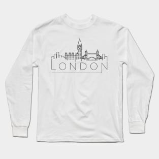 London Minimal Skyline Long Sleeve T-Shirt